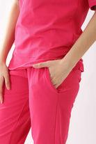 كارينا طقم بيجامة منزل مرن تيشيرت نص كم سادة وبنطلون