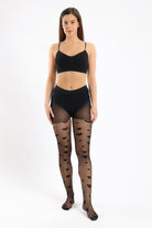 كارينا كولون نسائي على شكل قلب شفافة أسود