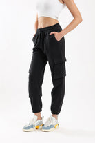 كارينا بنطلون كارجو نسائي بجيوب أمامية بخصر مطاطي