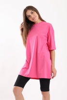 كارينا تي شيرت أوفر سايز بطبعة من الخلف