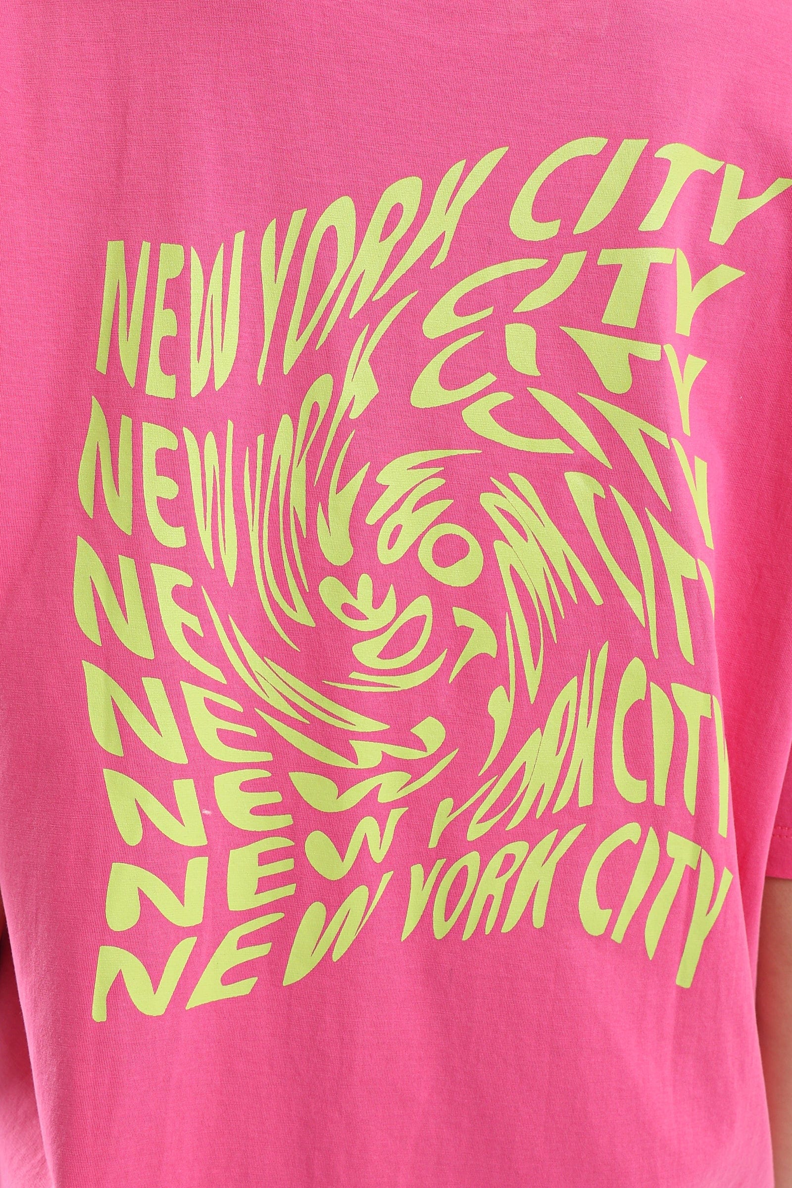 كارينا تي شيرت أوفر سايز بطبعة من الخلف