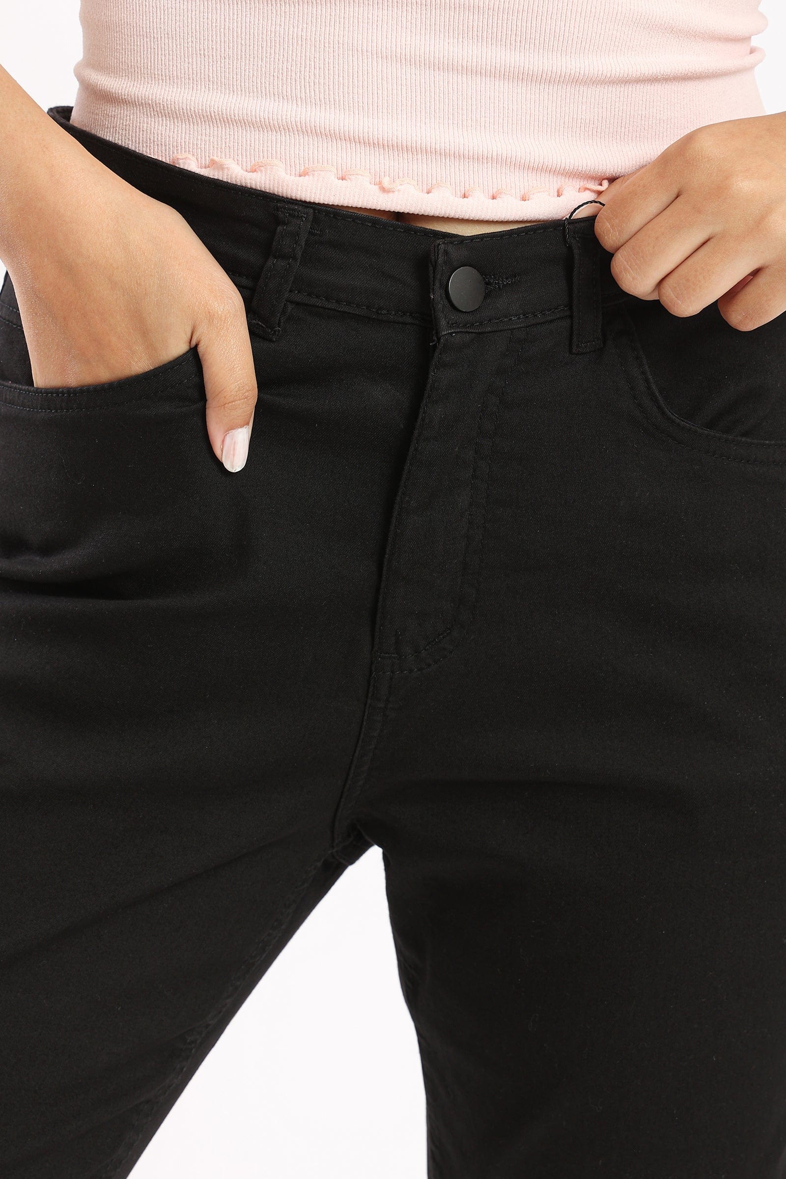 كارينا بنطلون جينز نسائي سليم بخصر مرتفع