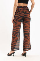 كارينا بنطلون صيفي نسائي للبحر بطبعة تايجر ملون