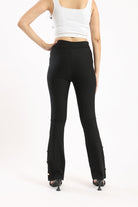 كارينا بنطلون هاي ويست أسود أسود