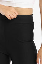 كارينا بنطلون هاي ويست أسود أسود