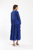 كارينا فستان ميدي متعدد الالوان كم طويل ملون