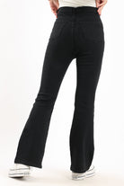 كارينا بنطلون جينز واسع من أسفل من القطن