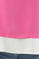 كارينا بلوزة حريمي سادة بحواف باللون الأبيض