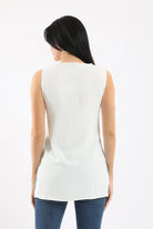 كارينا بلوزة بلا أكمام سادة نسائي