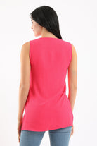 كارينا بلوزة بلا أكمام سادة نسائي