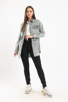 كارينا ليقنز سادة خصر مرتفع نسائي