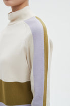 ميكا بلوزة نسائية شتوية ألوان بكم طويل ورقبة عالية