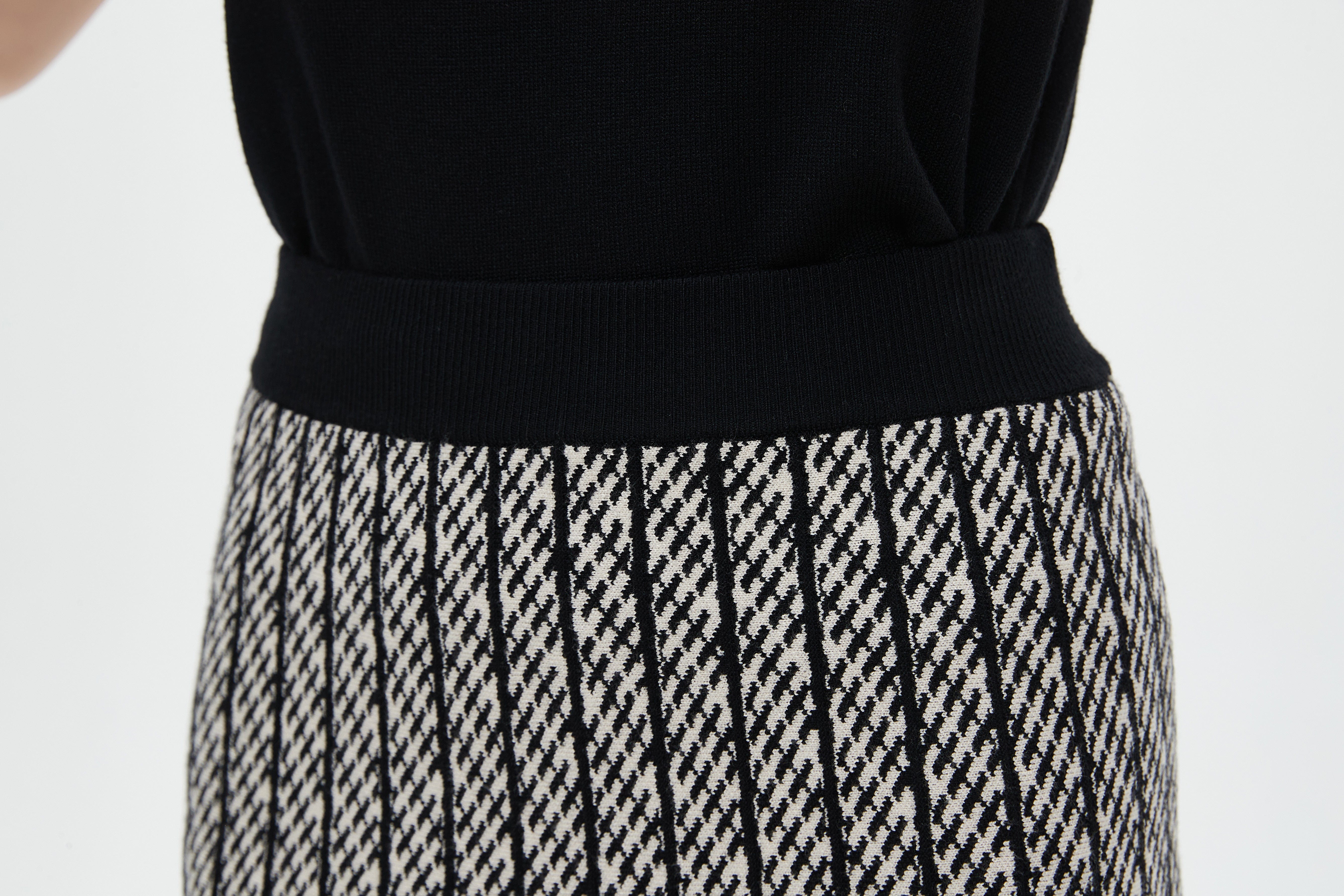 ميكا تنورة ميدي نسائية منسوجة