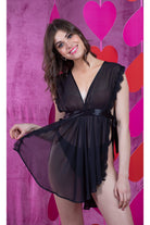 كارينا بيبي دول برقبة على شكل حرف V أسود