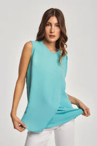 داليدرس بلوزة نسائة سادة بدون أكمام