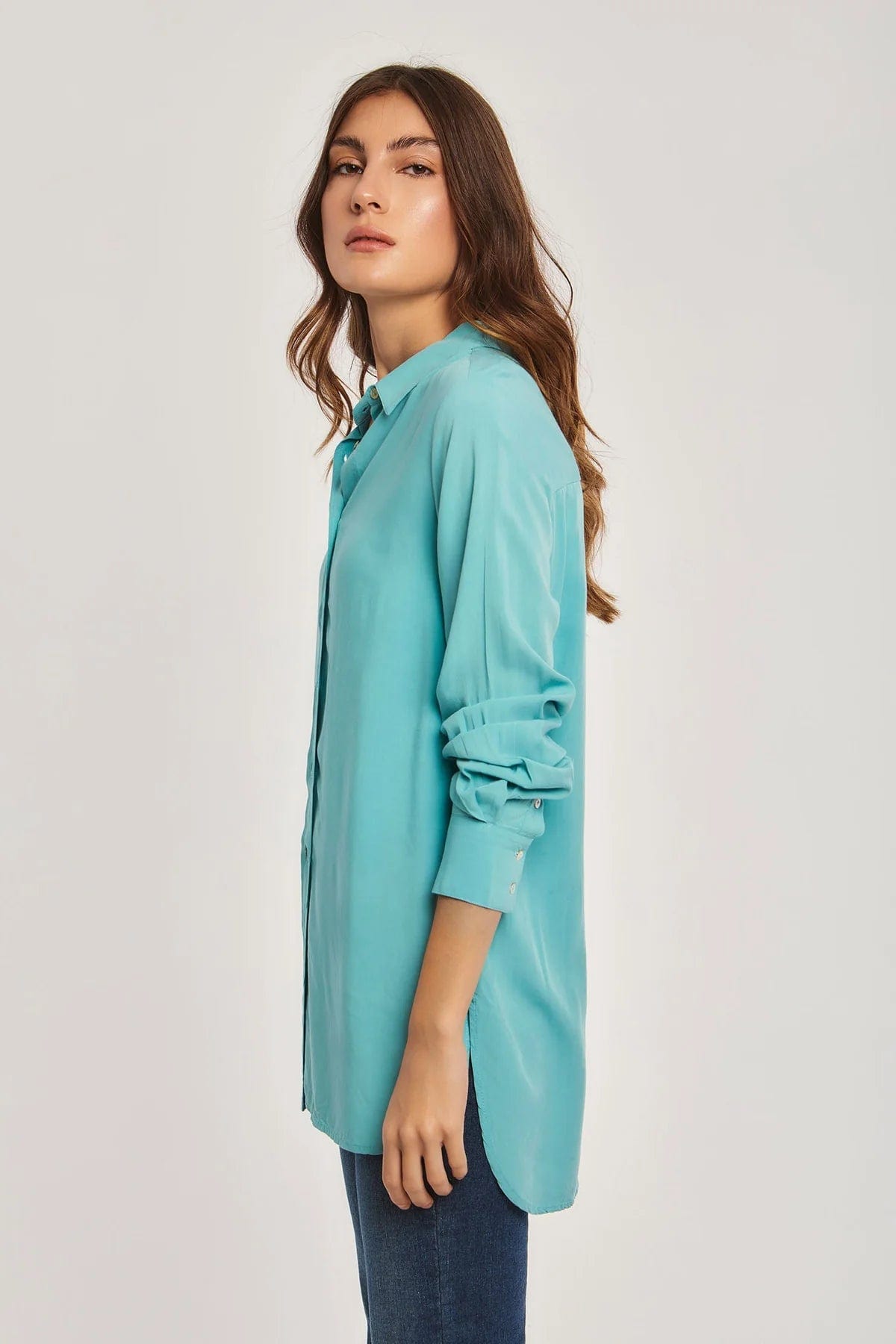 داليدرس بلوزة نسائية سادة مفتوح من الجانبين