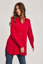 داليدرس بلوزة نسائية سادة مفتوح من الجانبين