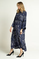 داليدرس فستان نسائي ميدي بنمط مربعات أسود سحلبي