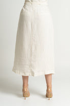 داليدرس تنورة نسائية مخططة برباط خصر حجري