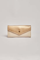 داليدرس محفظة نسائية جلد فضي وأبيض