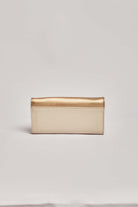 داليدرس محفظة نسائية جلد فضي وأبيض