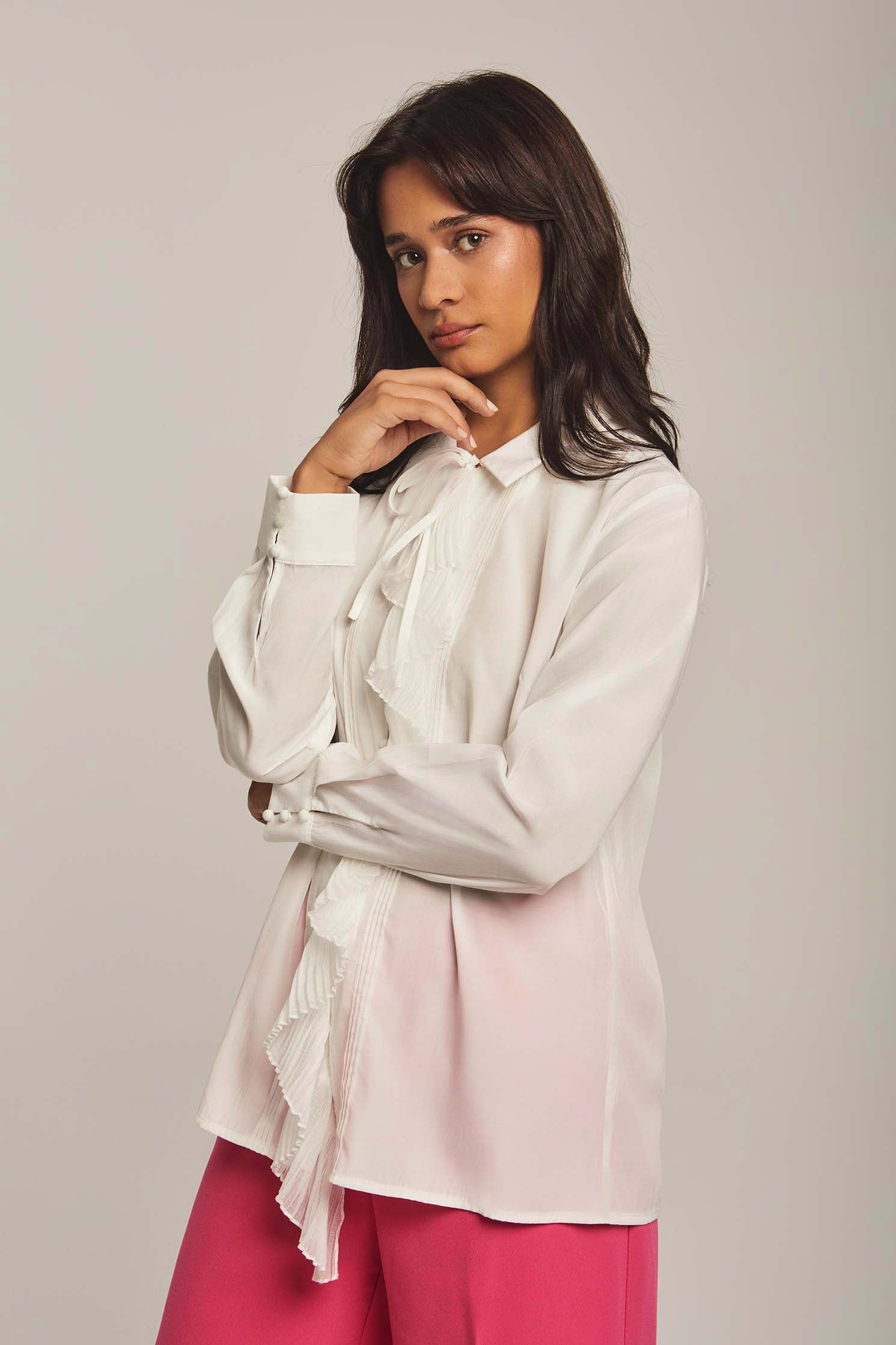 داليدرس بلوزة نسائية بكرانيش بالطول من المنتصف