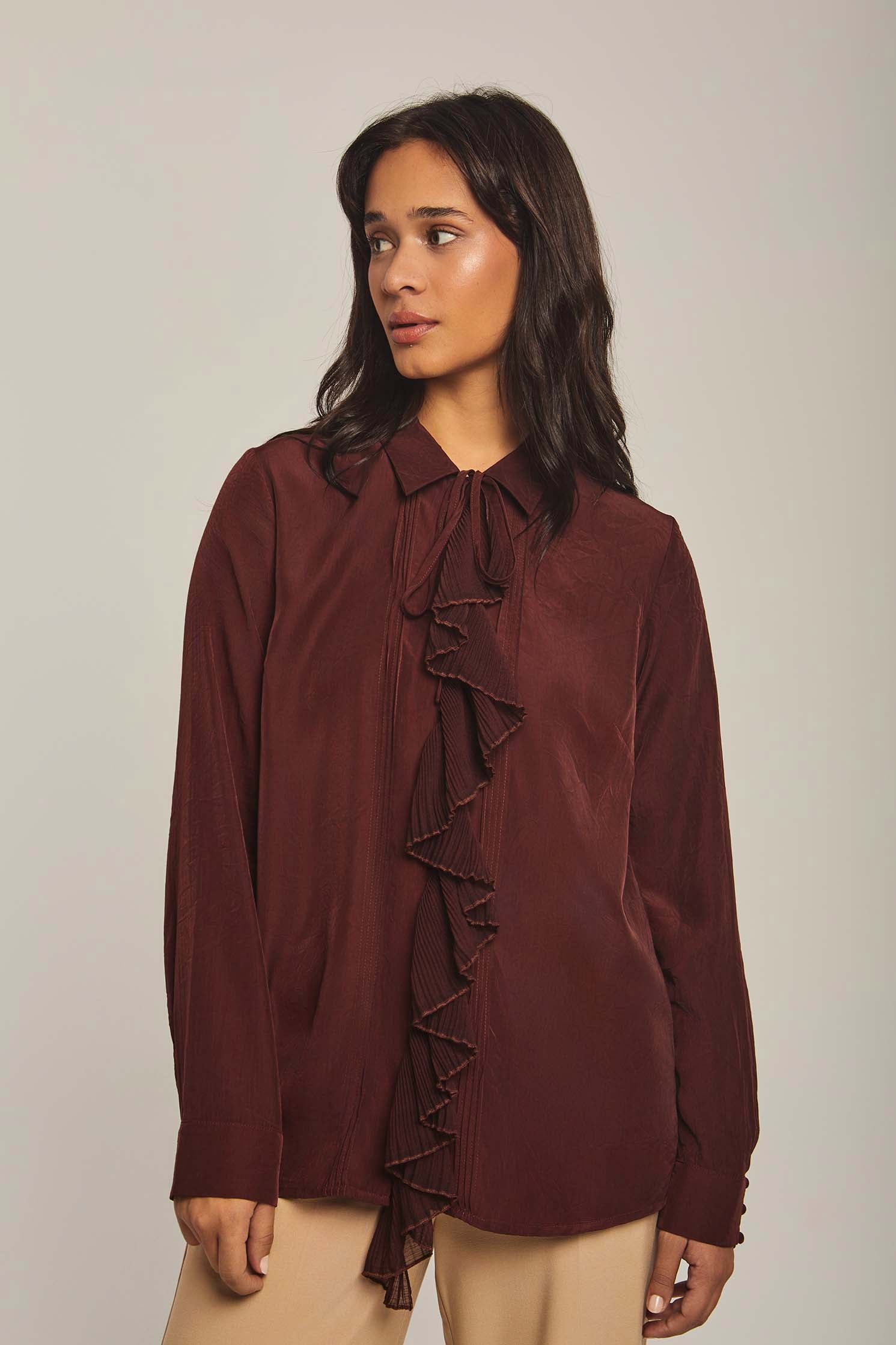 داليدرس بلوزة نسائية بكرانيش بالطول من المنتصف