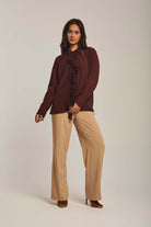 داليدرس بلوزة نسائية بكرانيش بالطول من المنتصف