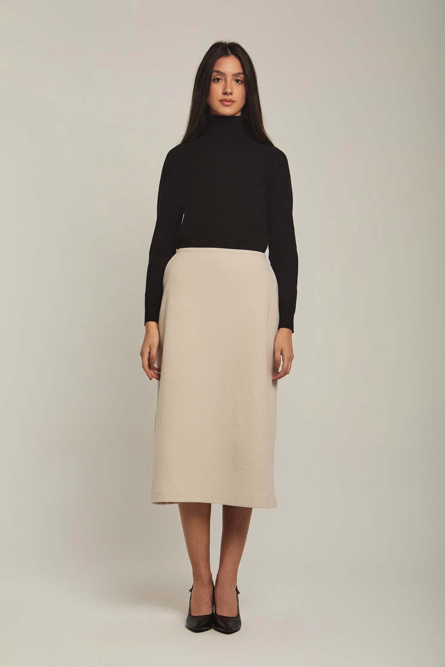 داليدرس تنورة نسائية سادة ميدي جملي