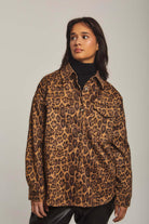 داليدرس قميص ثقيل نسائي بطبعة تايجر فهد