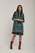 داليدرس تونك نسائي قصير مطبوع متعدد الألوان