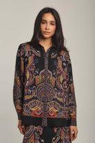 داليدرس بلوزة نسائية مزخرفة شيفون متعدد الألوان