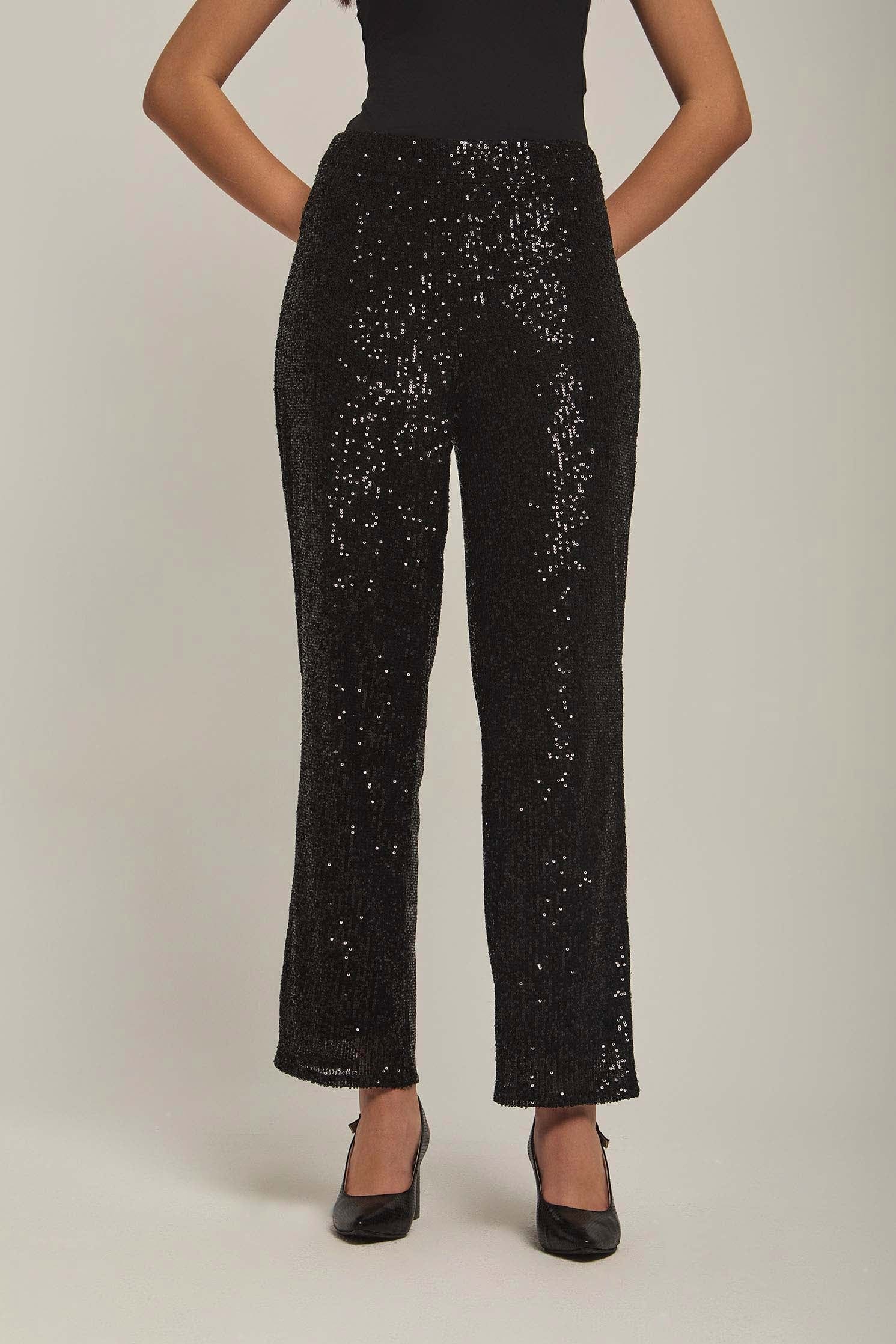 داليدرس بنطال نسائي بترتر أسود