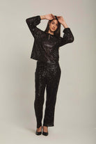 داليدرس بنطال نسائي بترتر أسود