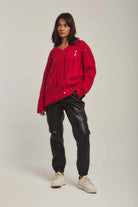 داليدرس بنطال نسائي جلد بجزء مطاطي أسود