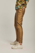 داليدرس بنطال نسائي ذهبي لامع ذهب