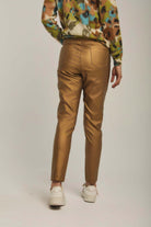 داليدرس بنطال نسائي ذهبي لامع ذهب