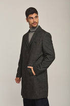 داليدرس بالطو رجالي طويل سادة أسود