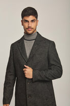 داليدرس بالطو رجالي طويل سادة أسود