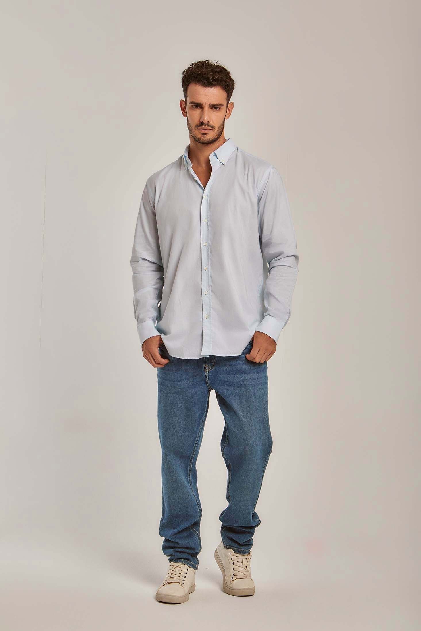 داليدرس قميص رجالي سادة ابيض