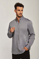 داليدرس قميص رجالي سادة ابيض