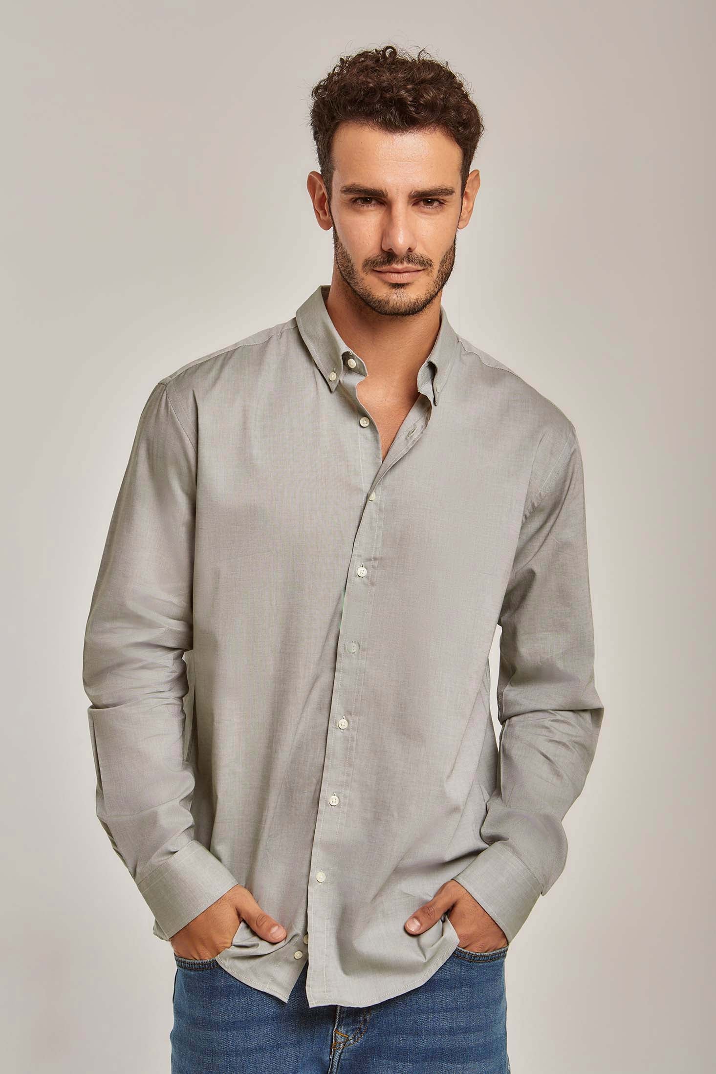 داليدرس قميص رجالي سادة ابيض