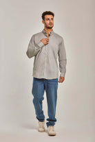 داليدرس قميص رجالي سادة ابيض