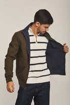 داليدرس جاكت رجالي سادة بسوسته وجيوب من الجنب