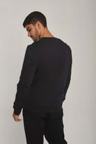 داليدرس سويت شيرت رجالي برسمة باندا أسود