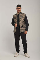 داليدرس سويت شيرت رجالي برسمة باندا أسود