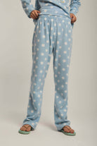 داليدرس بيجامة نسائية بنمط نجوم أزرق فاتح