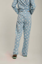 داليدرس بيجامة نسائية بنمط نجوم أزرق فاتح