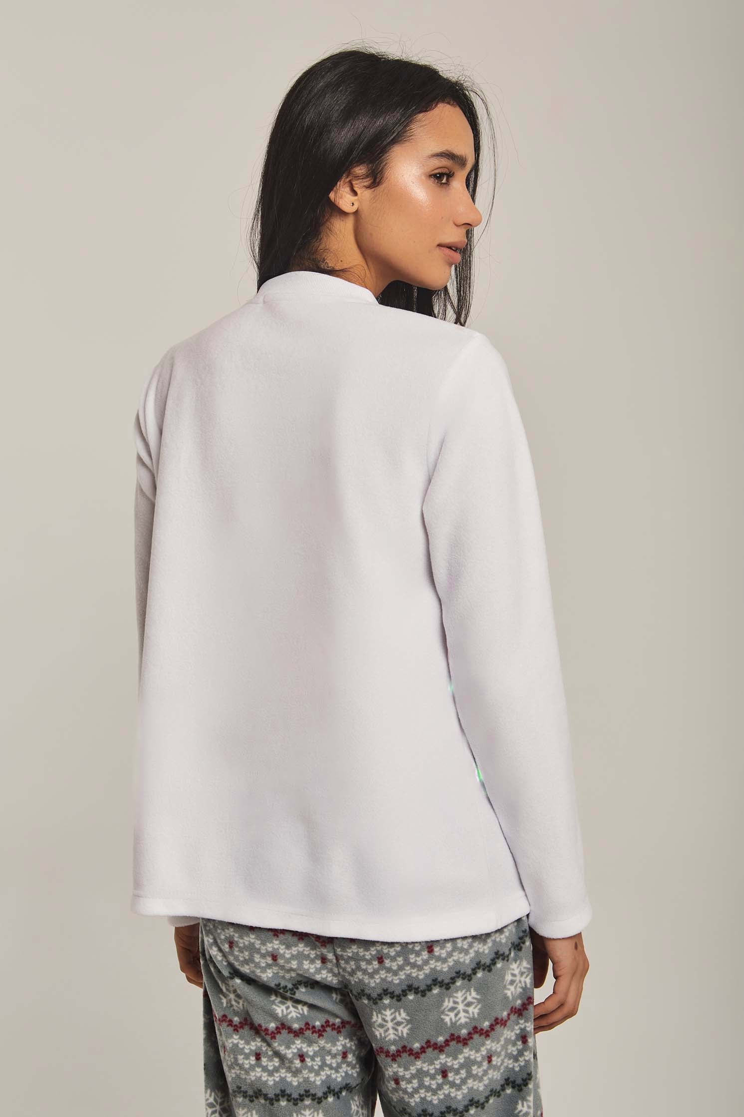 داليدرس بيجامة نسائية بتطريز حيوان أخضر غامق