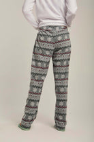 داليدرس بيجامة نسائية بتطريز حيوان أخضر غامق